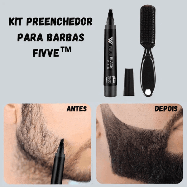 Kit Preenchedor de Barbas Fivve™ - Amelos