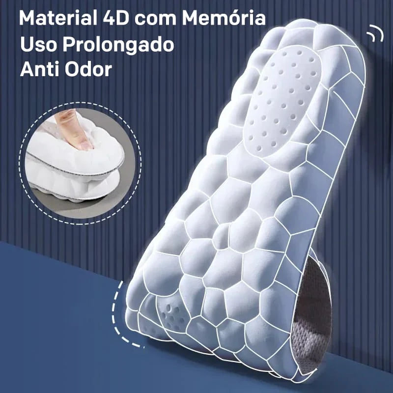 Palmilha Ortopédica Palm Tec 4D - Melos™ - Alivio Imediato das Dores